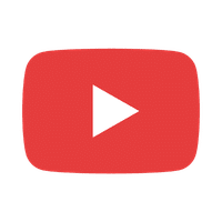 Red play button icon on a white background, representing the YouTube logo.